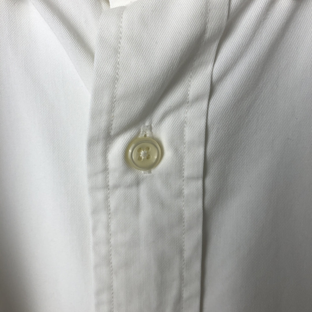 Ralph Lauren BLAKE short sleeve button down shirt, men's size L cotton white type Vintage Second Hand