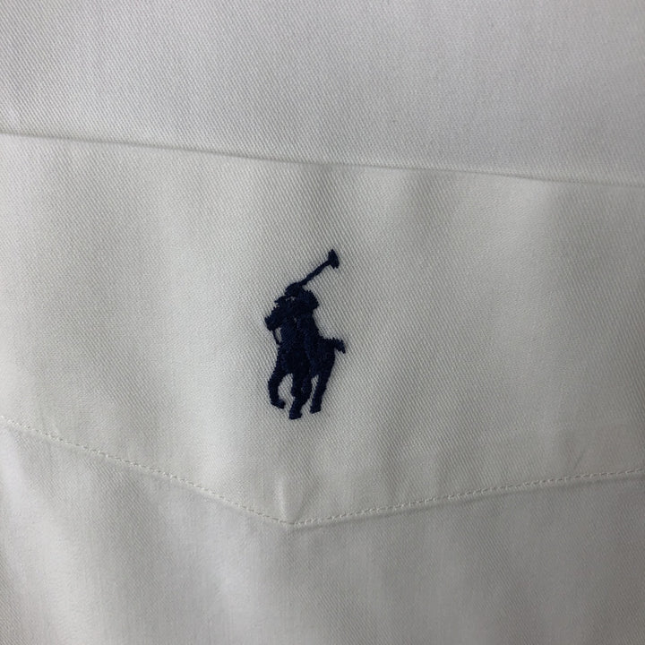Ralph Lauren BLAKE short sleeve button down shirt, men's size L cotton white type Vintage Second Hand