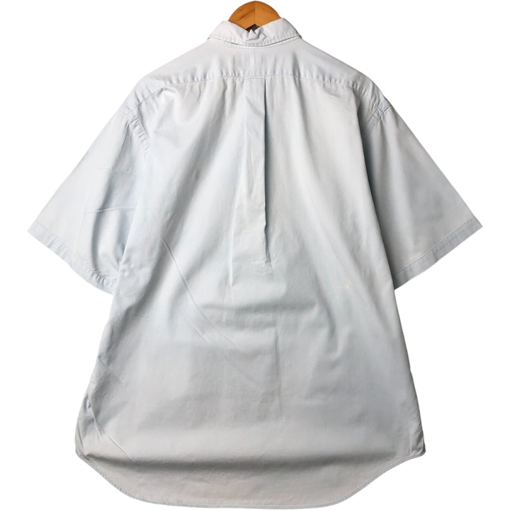Ralph Lauren BLAKE short sleeve button down shirt, men's size L cotton Blue type light blue Vintage Second Hand