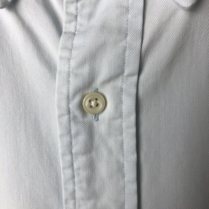Ralph Lauren BLAKE short sleeve button down shirt, men's size L cotton Blue type light blue Vintage Second Hand