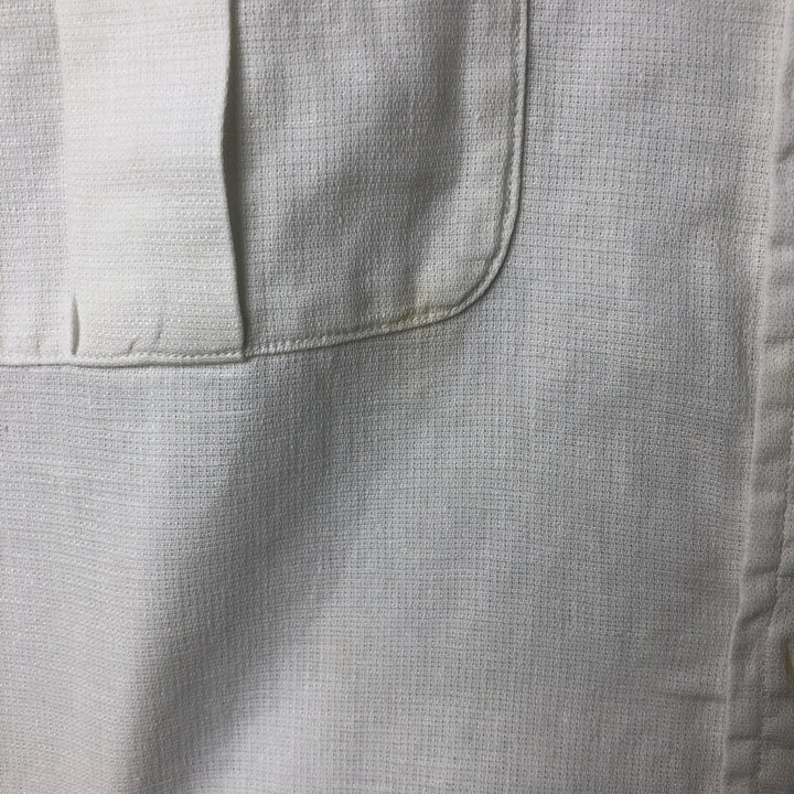 Ralph Lauren POLO by Ralph Lauren short sleeve cotton x linen shirt, men's XXL linen white type Vintage Second Hand
