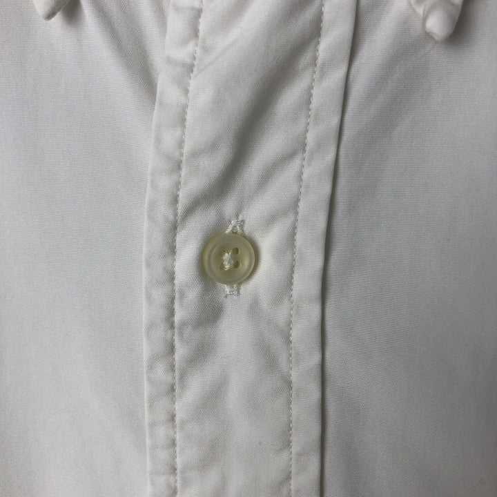 Ralph Lauren Classic Fit short sleeve button down shirt, men's size L cotton white type Vintage Second Hand