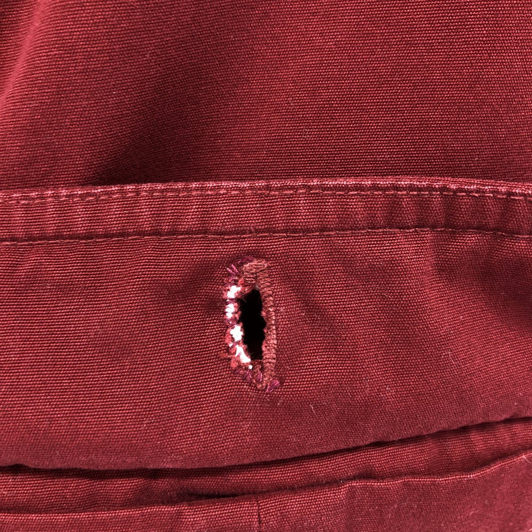 Carhartt short sleeve work shirt, size L for men cotton burgundy type Vintage Second Hand