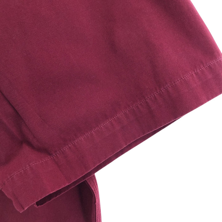 Carhartt short sleeve work shirt, size L for men cotton burgundy type Vintage Second Hand