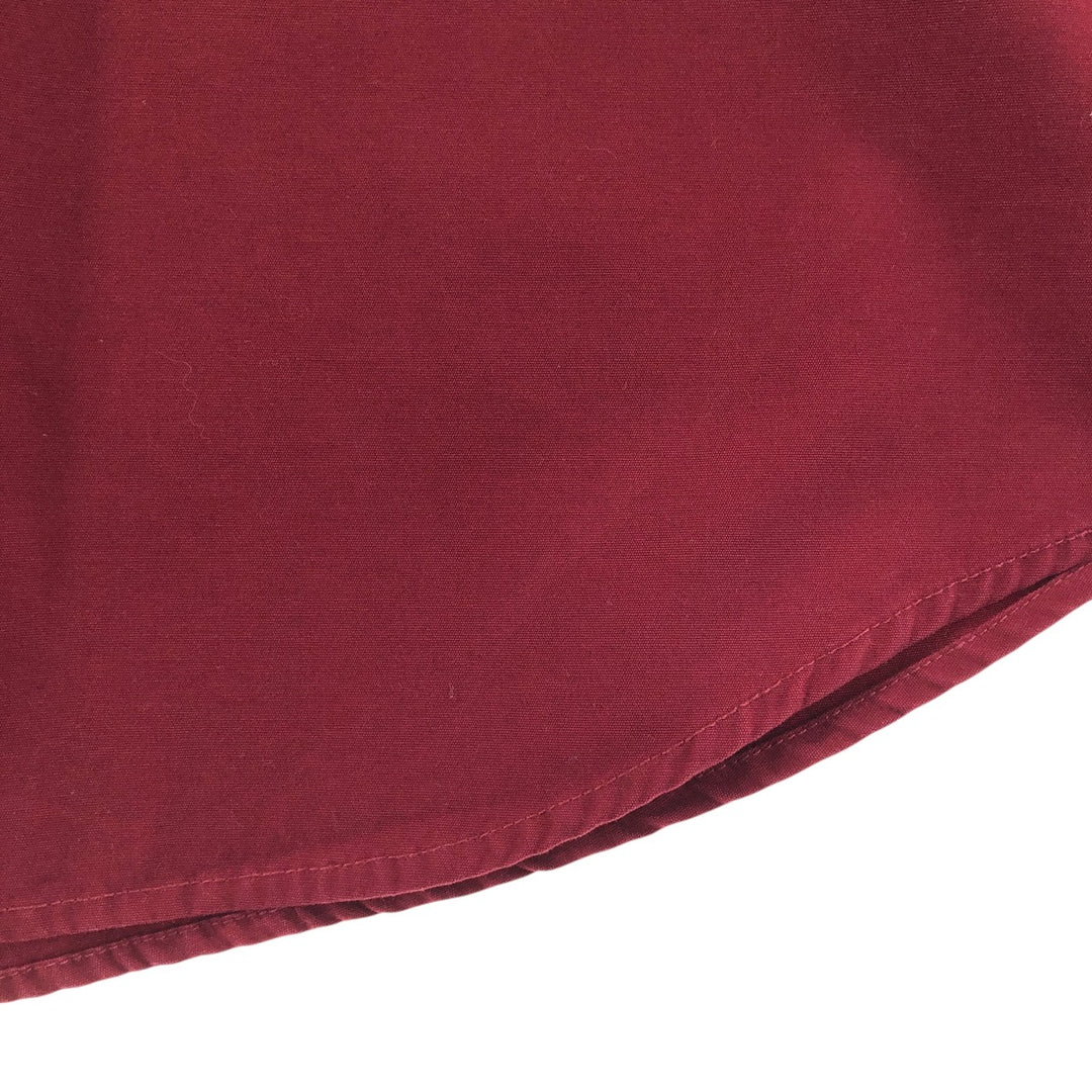 Carhartt short sleeve work shirt, size L for men cotton burgundy type Vintage Second Hand