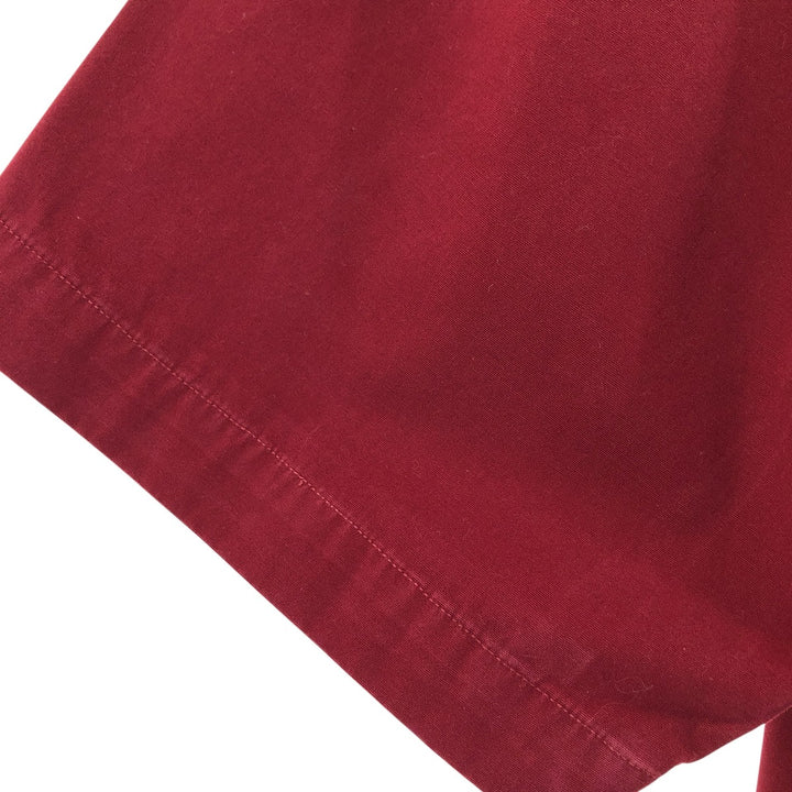 Carhartt short sleeve work shirt, size L for men cotton burgundy type Vintage Second Hand