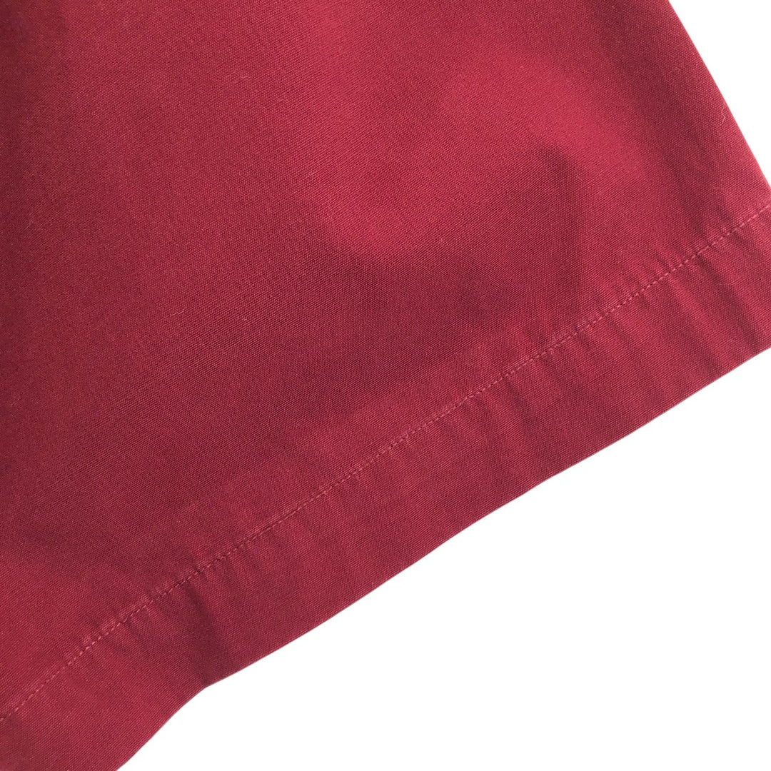 Carhartt short sleeve work shirt, size L for men cotton burgundy type Vintage Second Hand