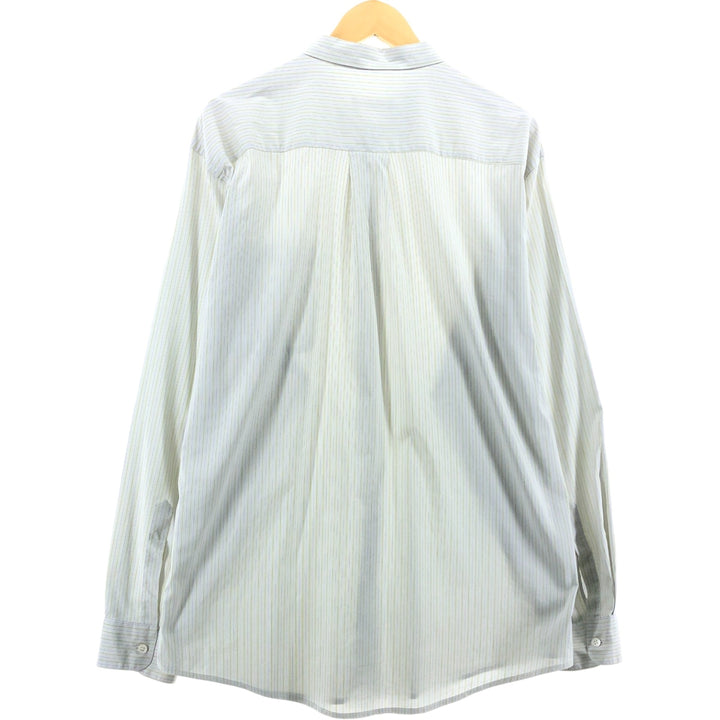 Calvin Klein Multi-stripe Long Sleeve Cotton Striped Shirt Made in Italy Men's XL cotton gray type Vintage Second Hand