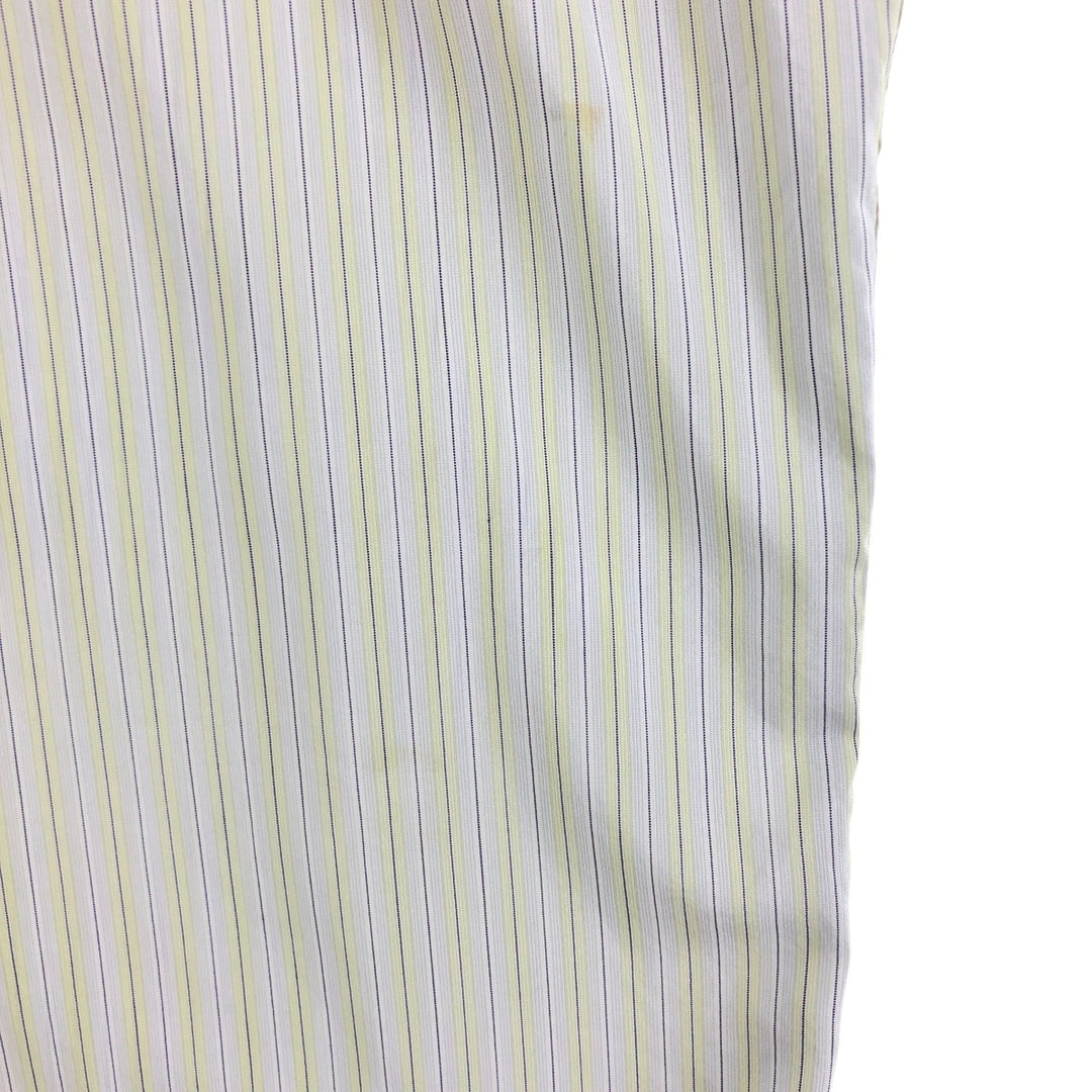 Calvin Klein Multi-stripe Long Sleeve Cotton Striped Shirt Made in Italy Men's XL cotton gray type Vintage Second Hand