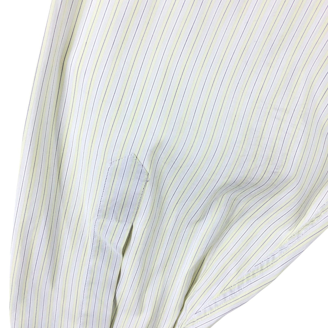 Calvin Klein Multi-stripe Long Sleeve Cotton Striped Shirt Made in Italy Men's XL cotton gray type Vintage Second Hand
