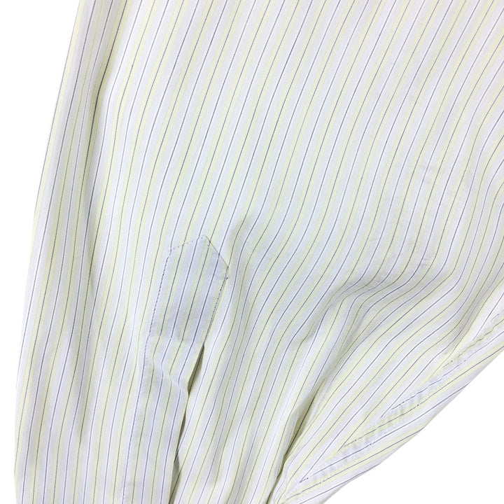Calvin Klein Multi-stripe Long Sleeve Cotton Striped Shirt Made in Italy Men's XL cotton gray type Vintage Second Hand