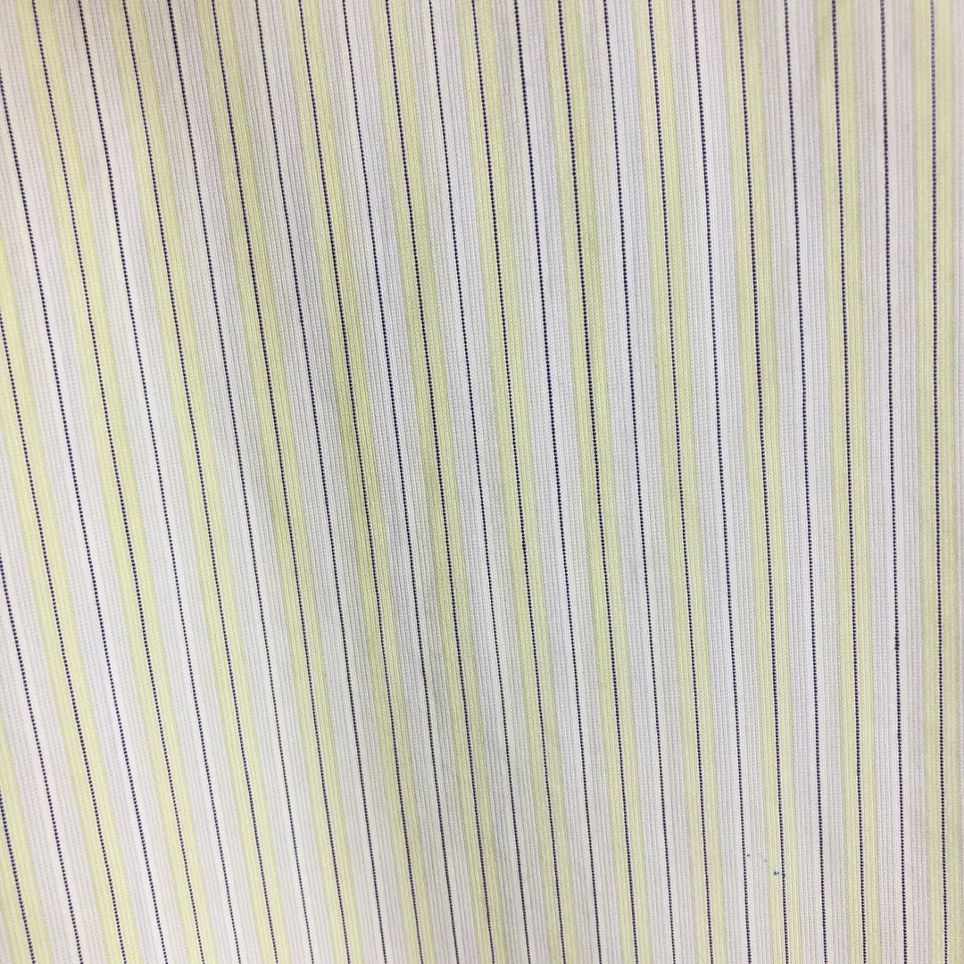 Calvin Klein Multi-stripe Long Sleeve Cotton Striped Shirt Made in Italy Men's XL cotton gray type Vintage Second Hand