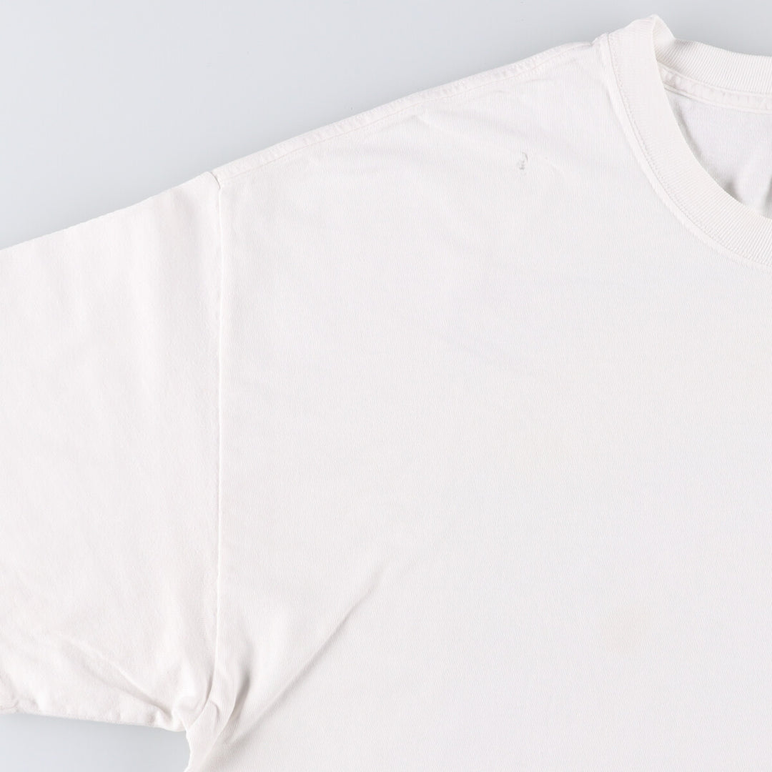 Hanes BEEFY-T IN-N-OUT BURGER Advertising T-shirt, Men's XL size cotton white type Vintage Second Hand