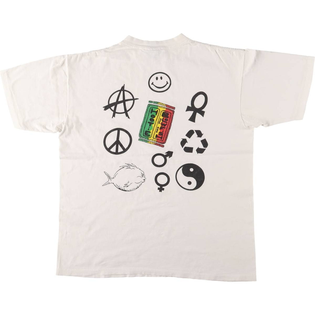90'S All Sports ALL SPORT Printed T-shirt Made in USA Men's XL Vintage cotton white type Vintage Second Hand