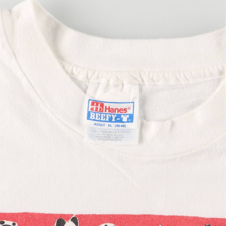 Vintage 90'S Hanes Dog Print T-Shirt, Men's XL cotton white type Vintage Second Hand