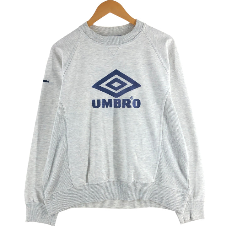 90'S UMBRO logo sweatshirt, men's M size, vintage cotton gray type Vintage Second Hand