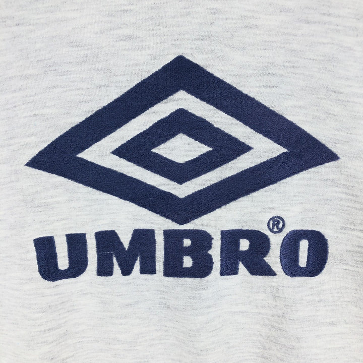 90'S UMBRO logo sweatshirt, men's M size, vintage cotton gray type Vintage Second Hand