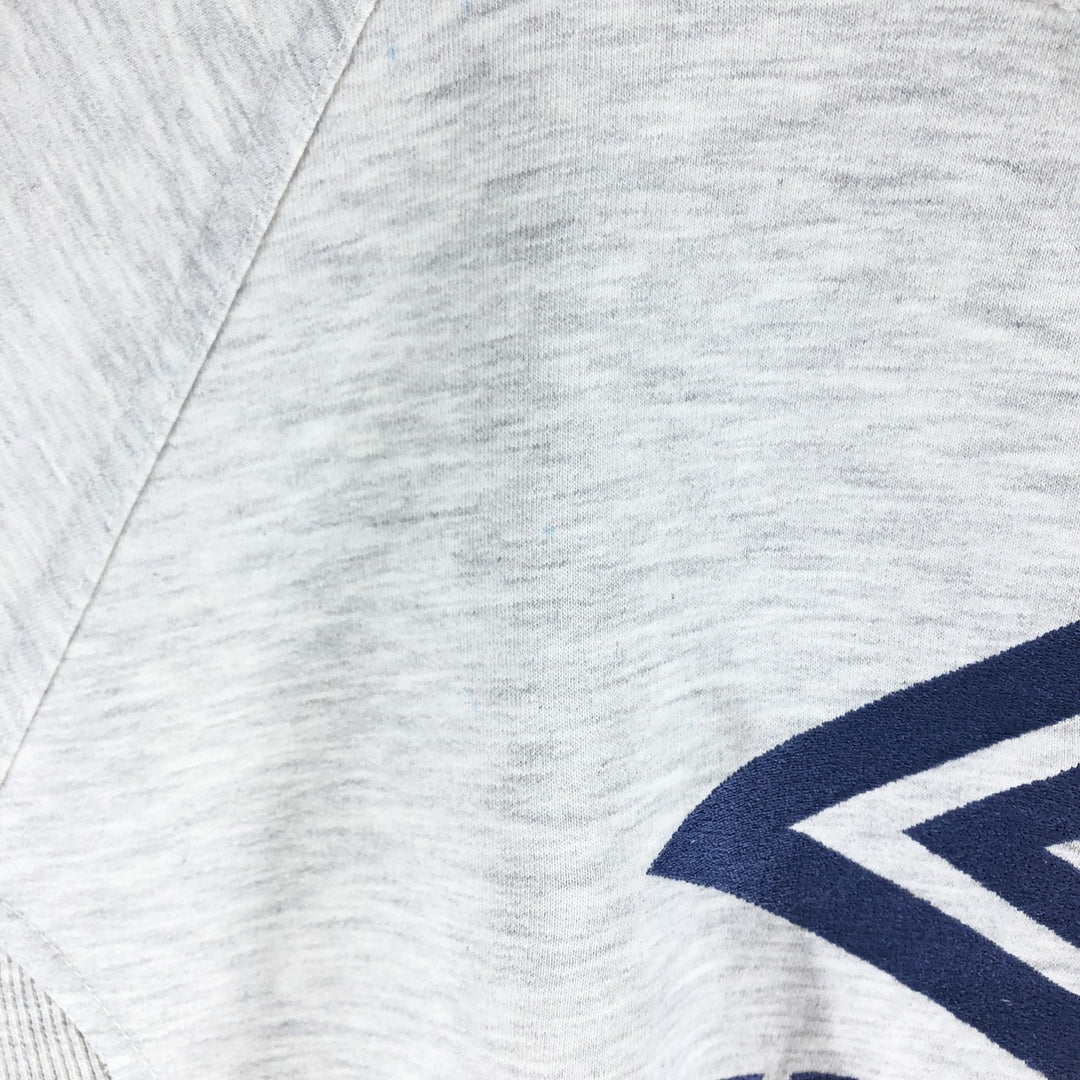 90'S UMBRO logo sweatshirt, men's M size, vintage cotton gray type Vintage Second Hand