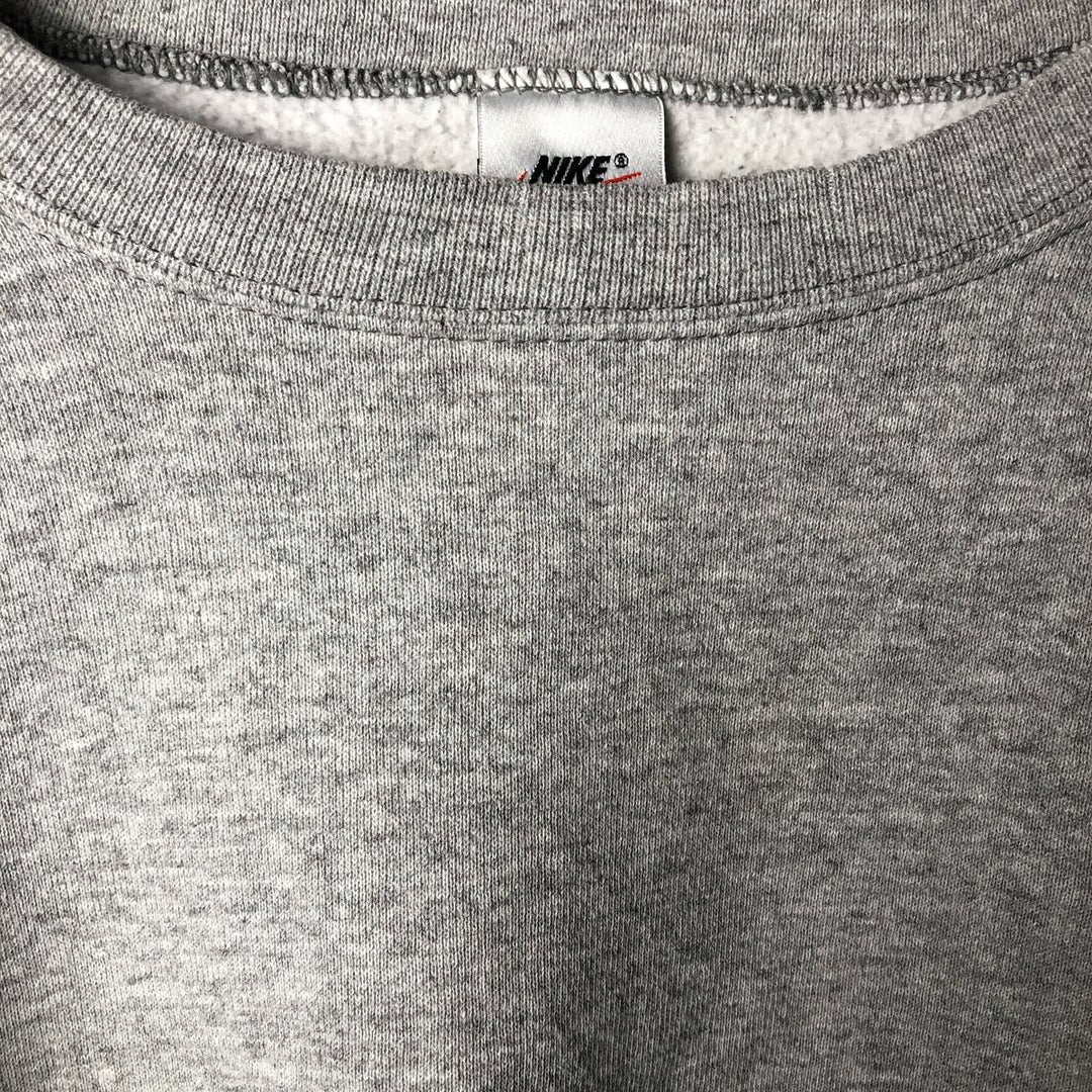 90'S Nike One Point Logo Sweatshirt, Men's L Size, Vintage cotton gray type Vintage Second Hand