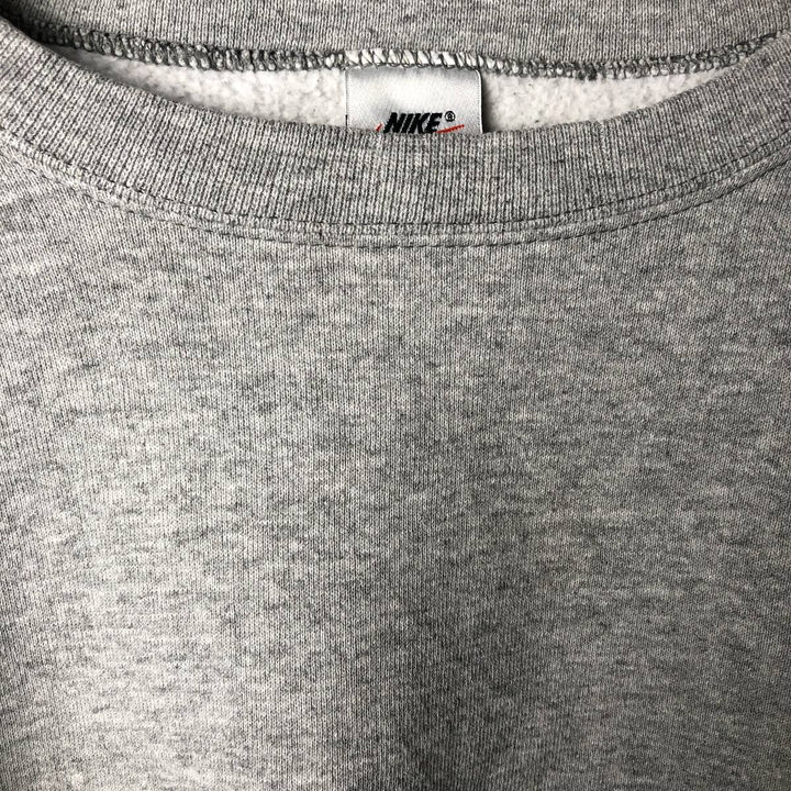 90'S Nike One Point Logo Sweatshirt, Men's L Size, Vintage cotton gray type Vintage Second Hand