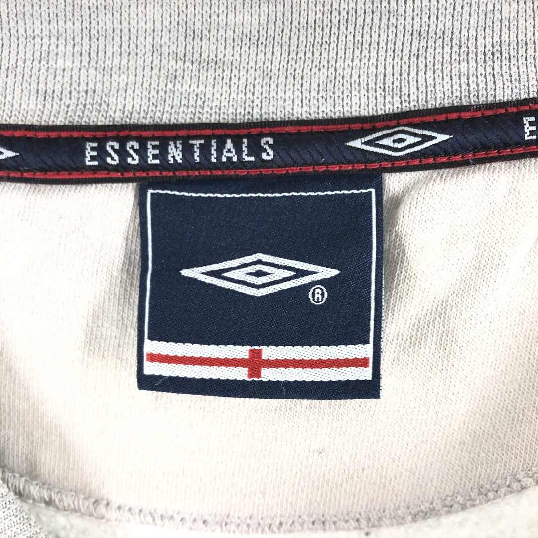 00'S UMBRO logo sweatshirt, men's size L cotton gray type Vintage Second Hand