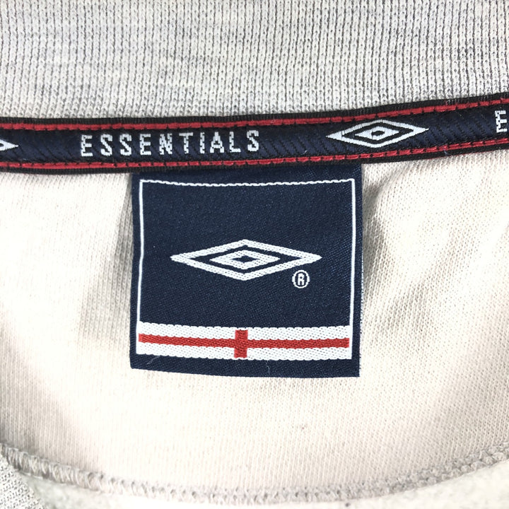 00'S UMBRO logo sweatshirt, men's size L cotton gray type Vintage Second Hand