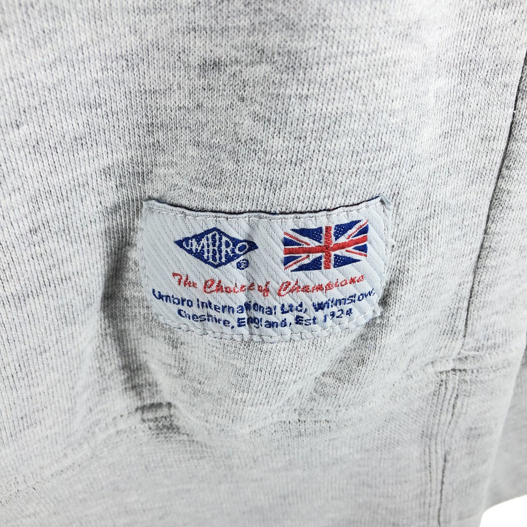 00'S UMBRO logo sweatshirt, men's size L cotton gray type Vintage Second Hand