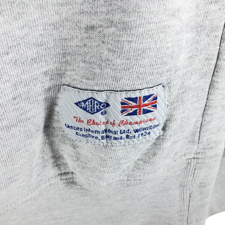 00'S UMBRO logo sweatshirt, men's size L cotton gray type Vintage Second Hand