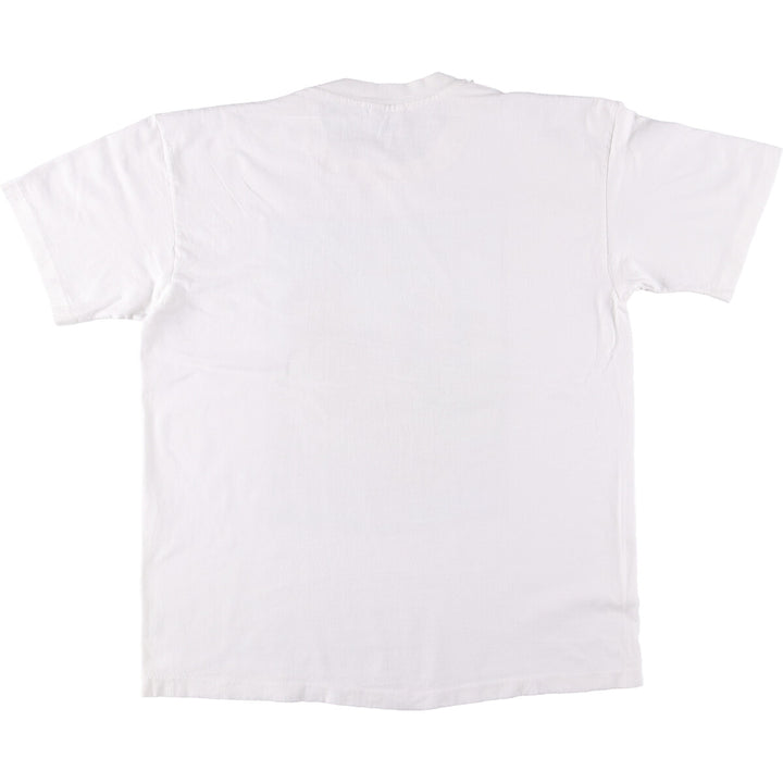90'S HUMAN-I-TEES Eagle Pattern Animal T-shirt Made in USA Men's XL Vintage cotton white type Vintage Second Hand
