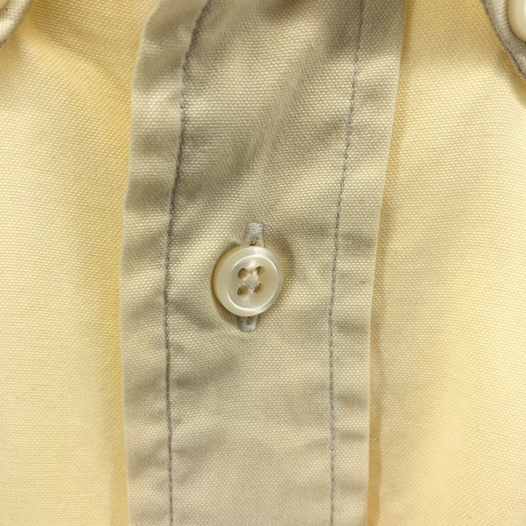 Yves Saint Laurent POUR HOMME short-sleeved button-down shirt, men's size L cotton unbleached Vintage Second Hand