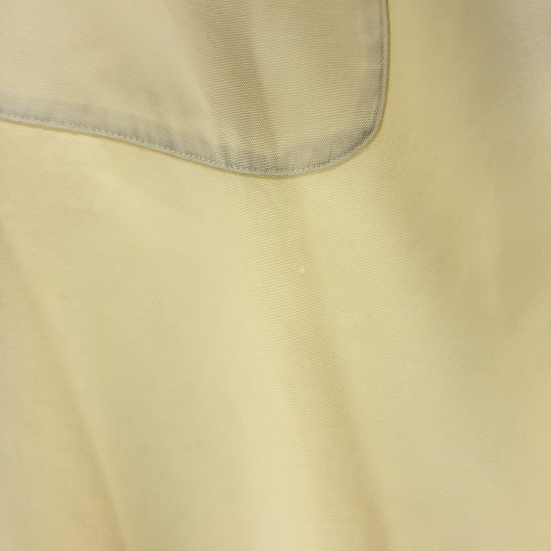 Yves Saint Laurent POUR HOMME short-sleeved button-down shirt, men's size L cotton unbleached Vintage Second Hand