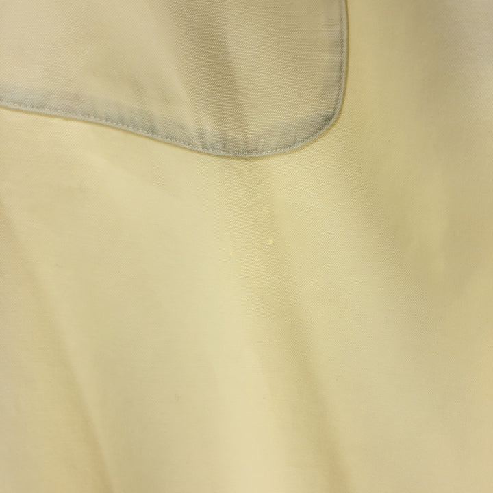 Yves Saint Laurent POUR HOMME short-sleeved button-down shirt, men's size L cotton unbleached Vintage Second Hand