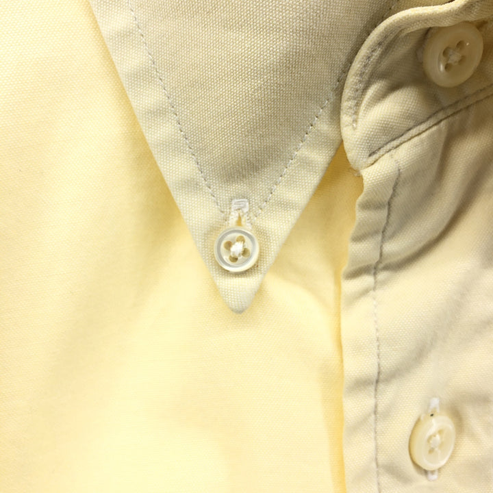 Yves Saint Laurent POUR HOMME short-sleeved button-down shirt, men's size L cotton unbleached Vintage Second Hand