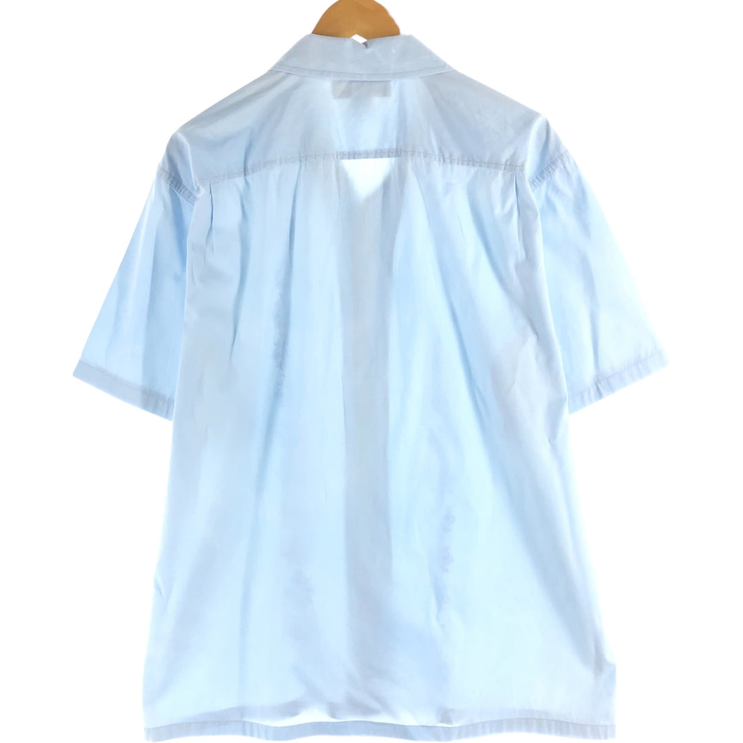Banana Republic BANANA REPUBLIC Short Sleeve Open Collar Mexican Shirt Cuban Shirt Box Shirt Men's L Size Cupra Blue type light blue Vintage Second Hand