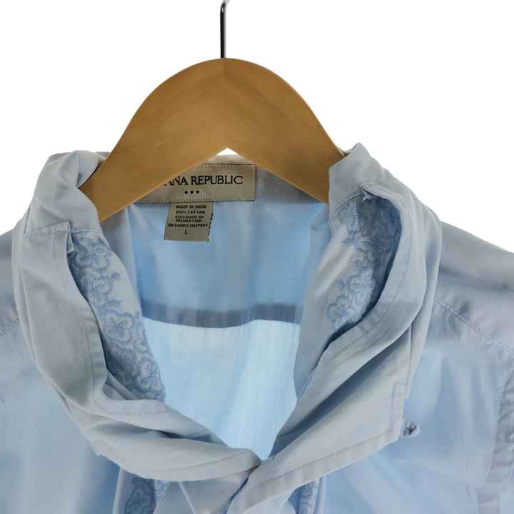 Banana Republic BANANA REPUBLIC Short Sleeve Open Collar Mexican Shirt Cuban Shirt Box Shirt Men's L Size Cupra Blue type light blue Vintage Second Hand