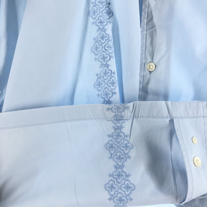 Banana Republic BANANA REPUBLIC Short Sleeve Open Collar Mexican Shirt Cuban Shirt Box Shirt Men's L Size Cupra Blue type light blue Vintage Second Hand