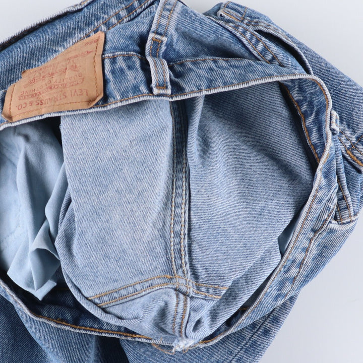 90'S Levi's 550 Relaxed Fit Tapered Denim Pants Made in USA Men's W32 Vintage cotton blue type Vintage Second Hand