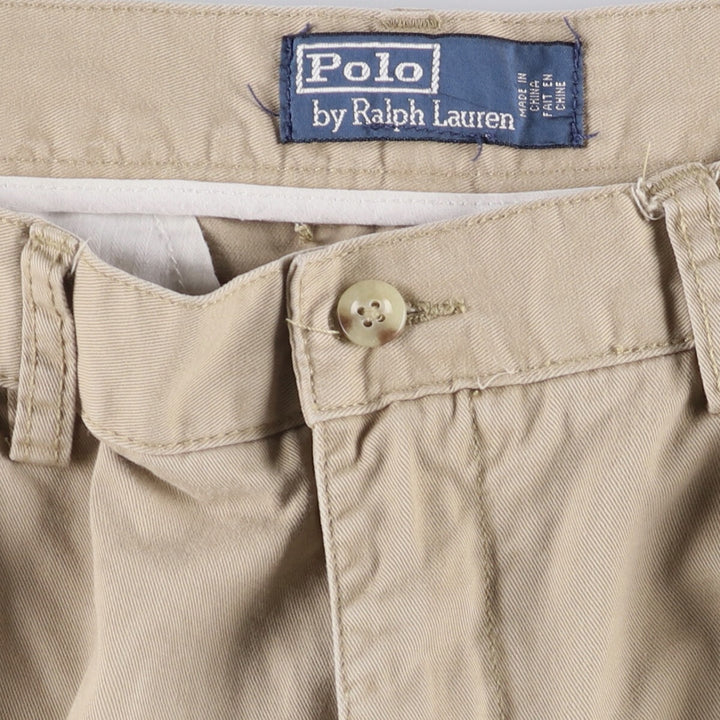 Ralph Lauren POLO by Ralph Lauren Two-pleat Chino Shorts Shorts Men's W36 cotton Beige type Vintage Second Hand