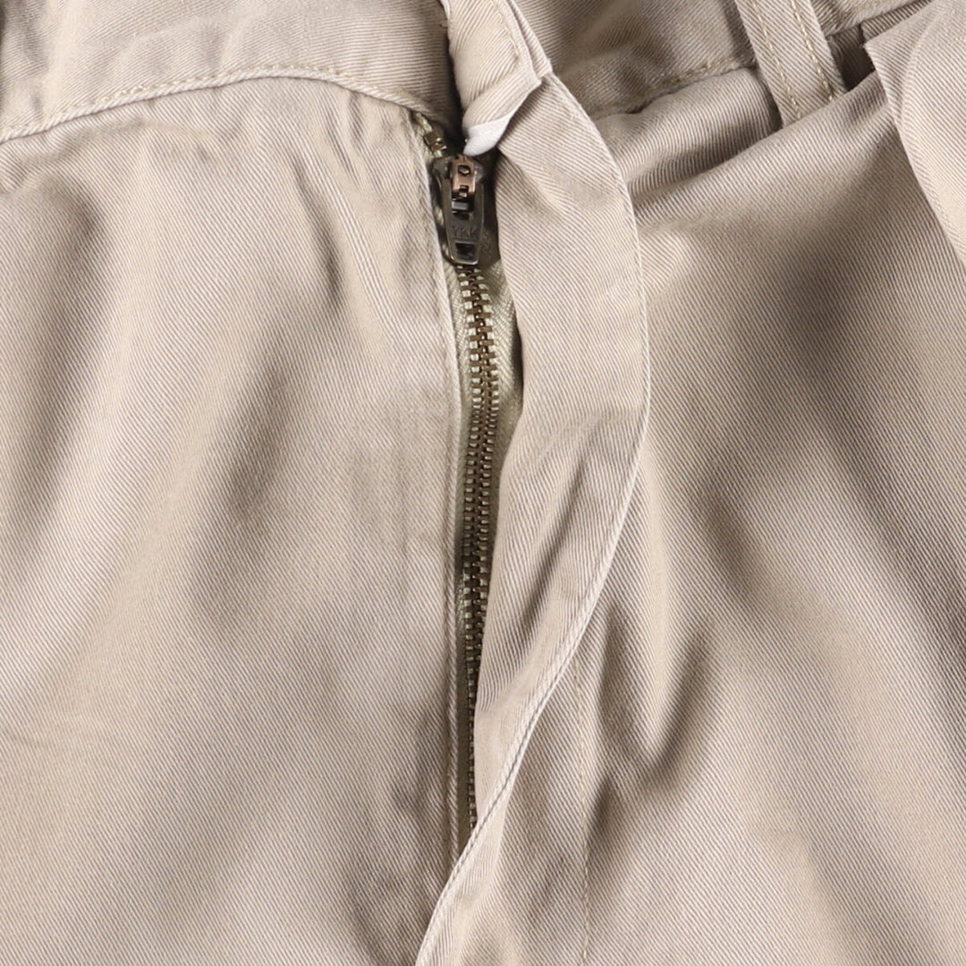 Ralph Lauren POLO by Ralph Lauren ANDREW SHORT Two-pleat chino shorts, short pants, men's size W35 cotton Beige type Vintage Second Hand