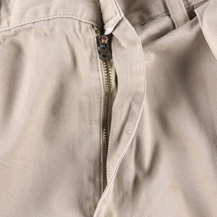 Ralph Lauren POLO by Ralph Lauren ANDREW SHORT Two-pleat chino shorts, short pants, men's size W35 cotton Beige type Vintage Second Hand
