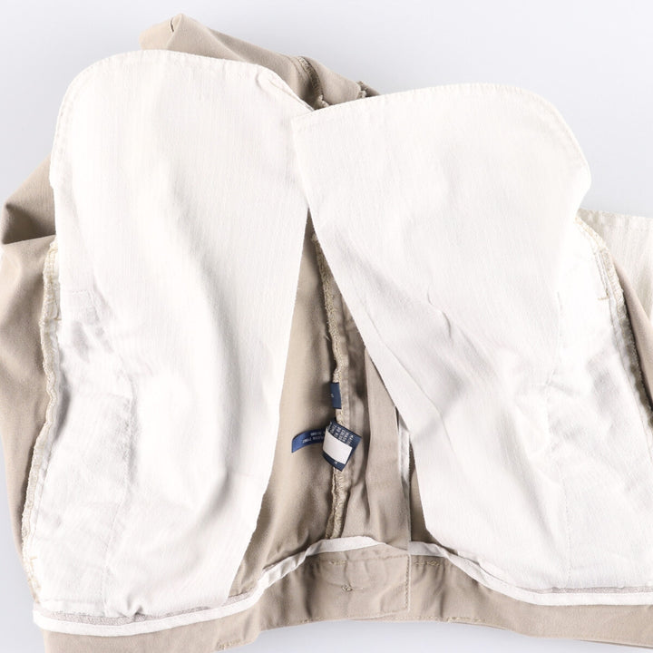 Ralph Lauren POLO by Ralph Lauren ANDREW SHORT Two-pleat chino shorts, short pants, men's size W35 cotton Beige type Vintage Second Hand