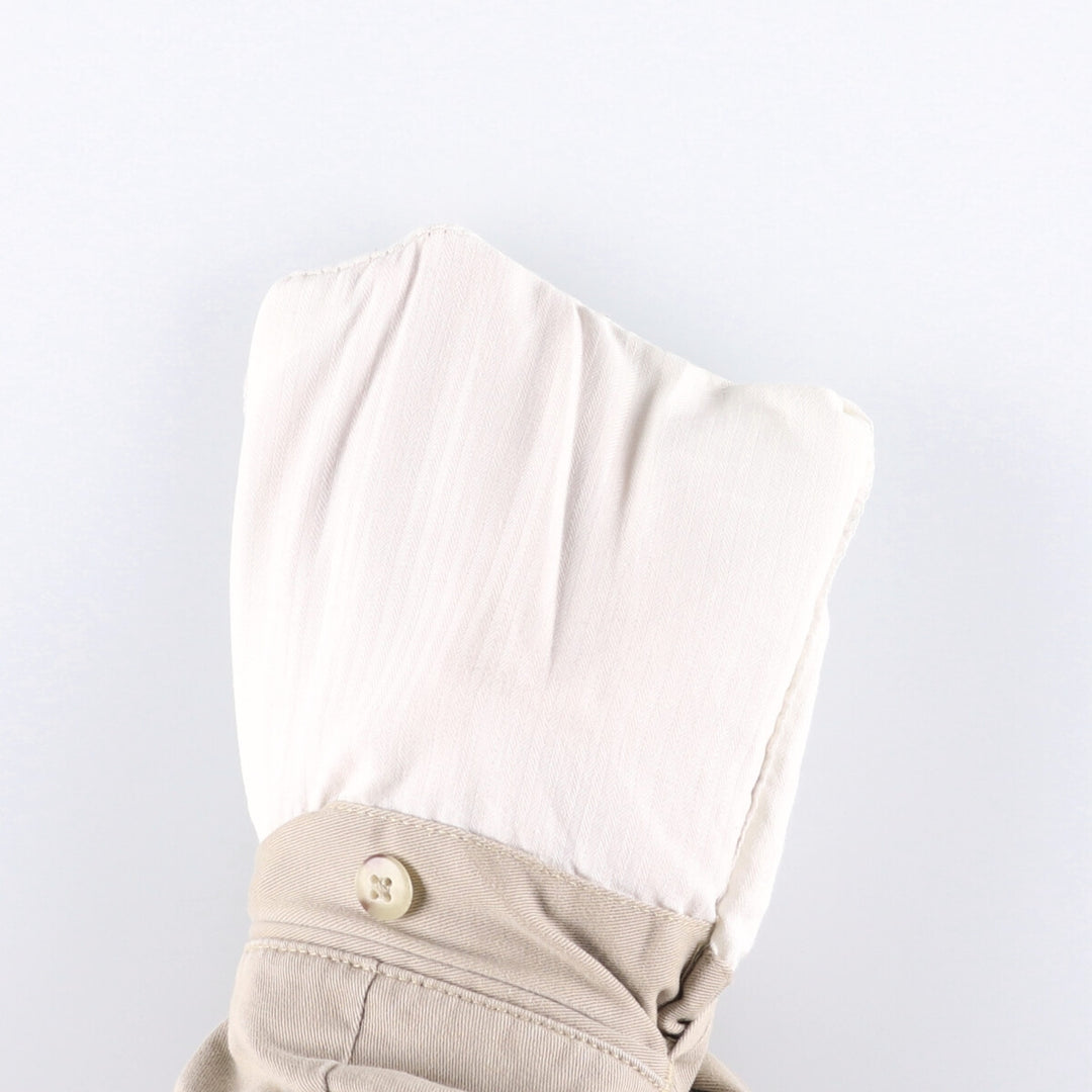 Ralph Lauren POLO by Ralph Lauren ANDREW SHORT Two-pleat chino shorts, short pants, men's size W35 cotton Beige type Vintage Second Hand