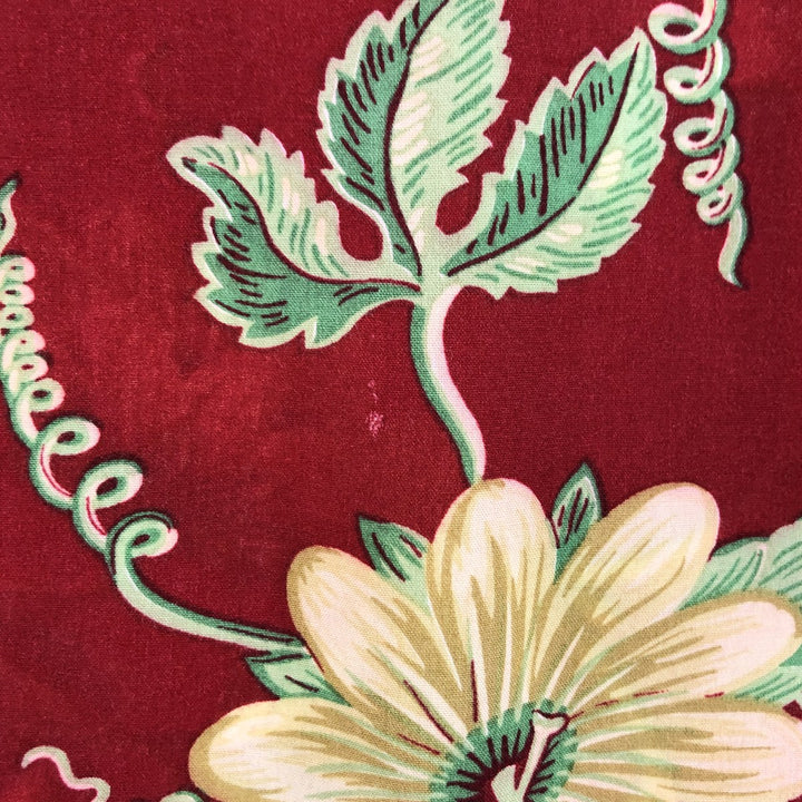 80s-90'S Reyn Spooner all-over print open collar sleeveless Hawaiian aloha shirt, women's size L unknown red type Vintage Second Hand