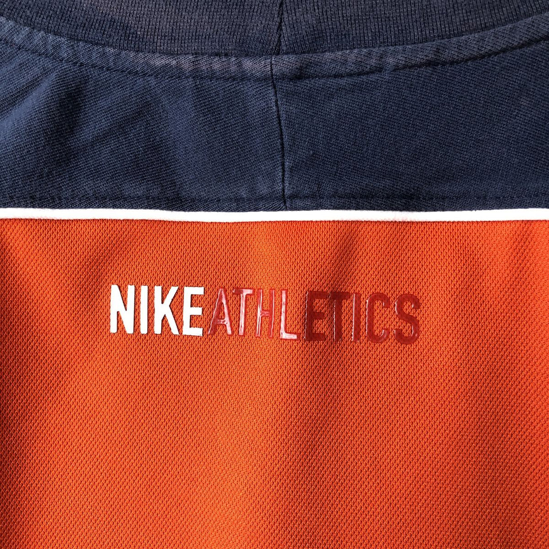 2000'S Nike Two-Tone Logo T-Shirt, Men's Size L cotton navy blue type Vintage Second Hand