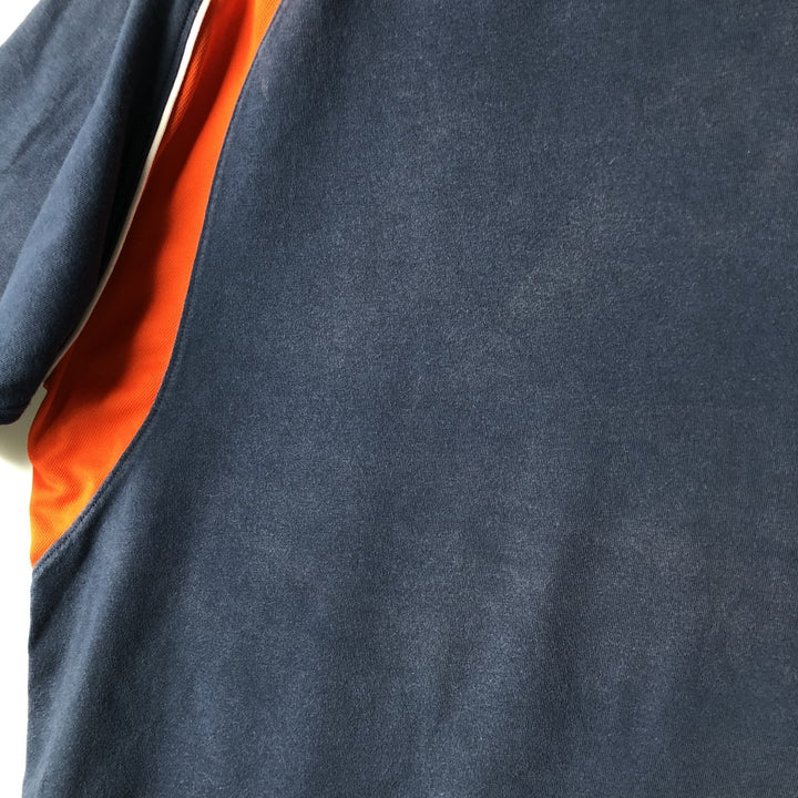 2000'S Nike Two-Tone Logo T-Shirt, Men's Size L cotton navy blue type Vintage Second Hand