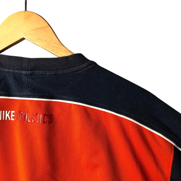 2000'S Nike Two-Tone Logo T-Shirt, Men's Size L cotton navy blue type Vintage Second Hand