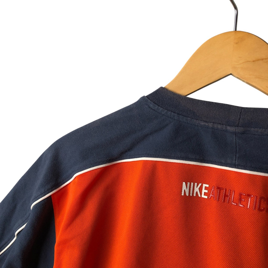 2000'S Nike Two-Tone Logo T-Shirt, Men's Size L cotton navy blue type Vintage Second Hand