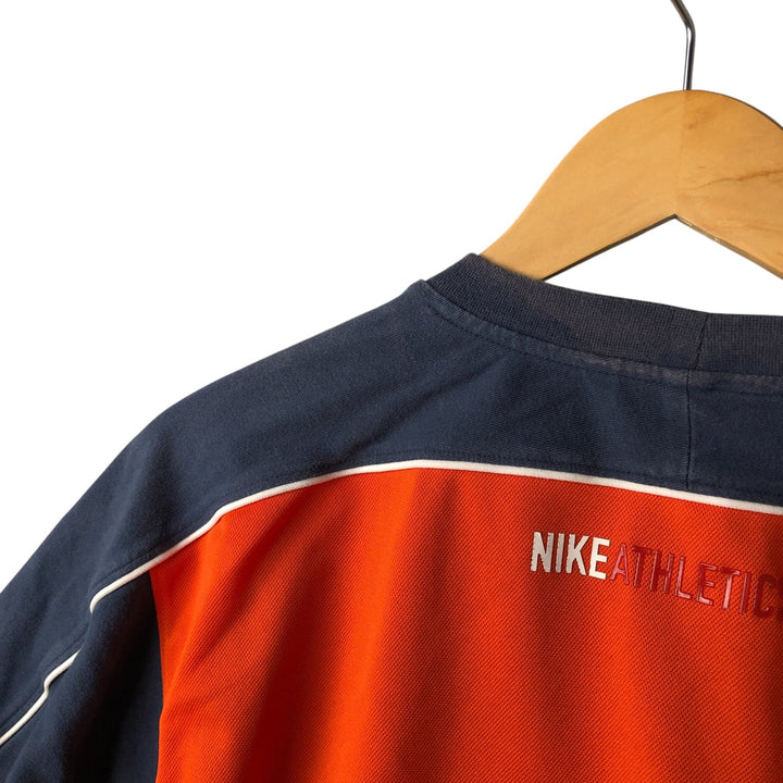 2000'S Nike Two-Tone Logo T-Shirt, Men's Size L cotton navy blue type Vintage Second Hand