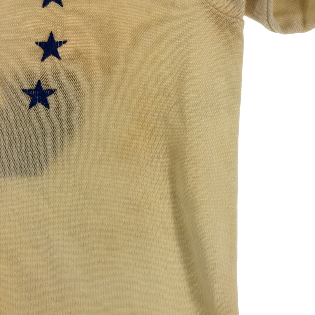 80'S Champion Tricot Tag Eagle Pattern V-neck Football T-shirt Made in USA Men's M size Vintage cotton unbleached Vintage Second Hand