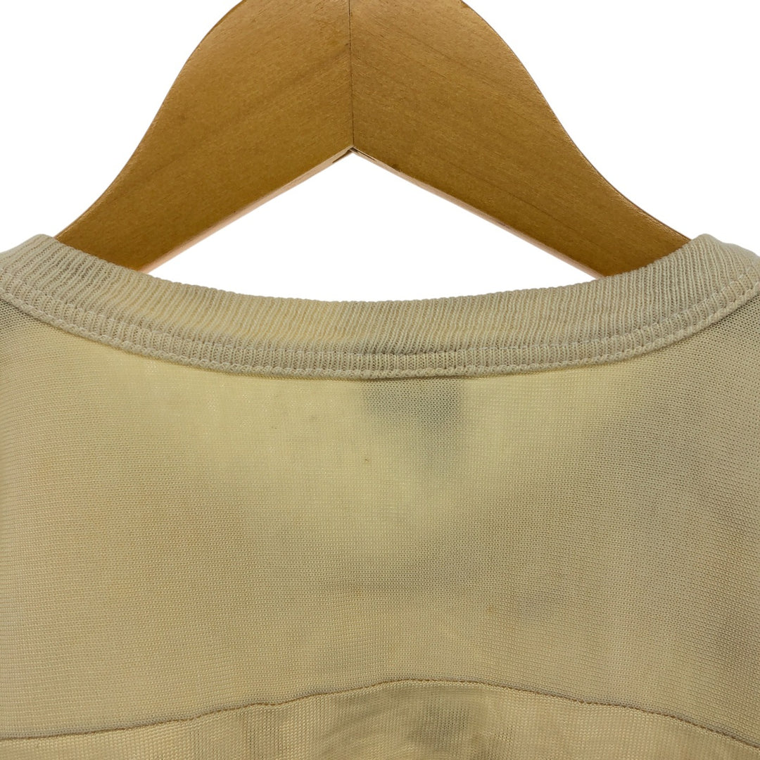 80'S Champion Tricot Tag Eagle Pattern V-neck Football T-shirt Made in USA Men's M size Vintage cotton unbleached Vintage Second Hand